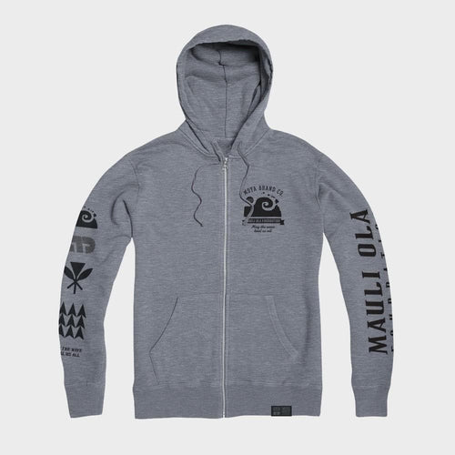 Moya Brand Mauli Ola X Moya Tech Hoodie- Gris Oscuro