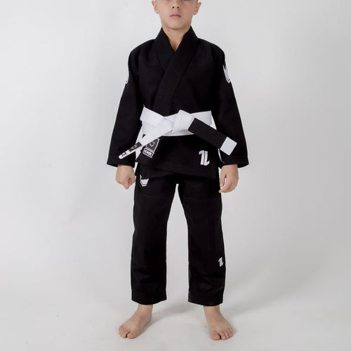 Kimono bjj (gi) kingz kid's le seul noir à ceinture blanche
