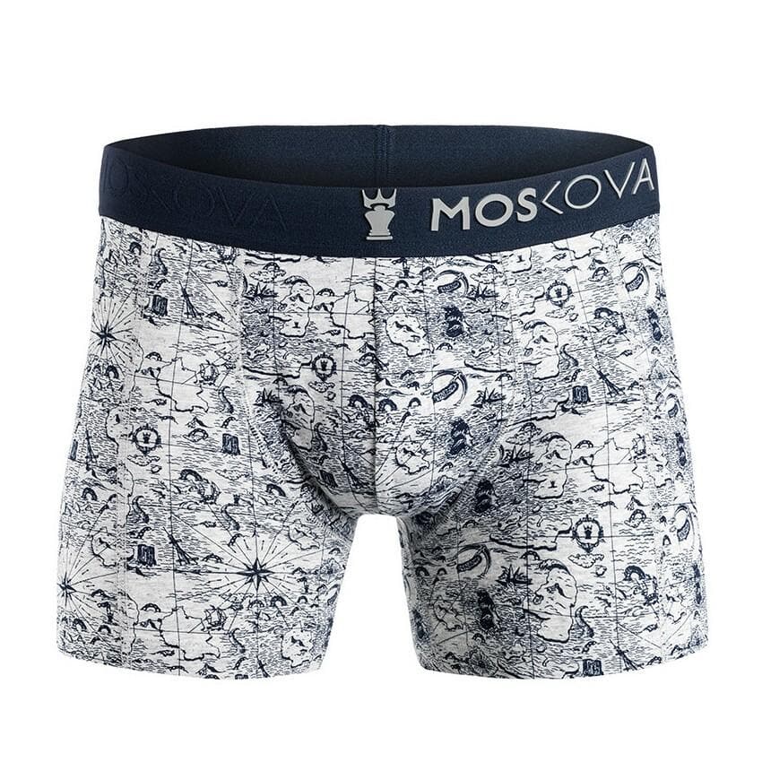 Boxer Moskova M2 Cotton - Mapa Cinza