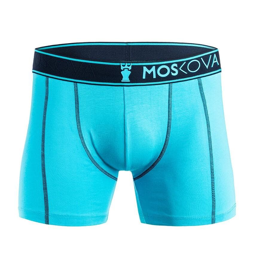 Boxer Moskova M2 Baumwolle - Cyan / Marineblau