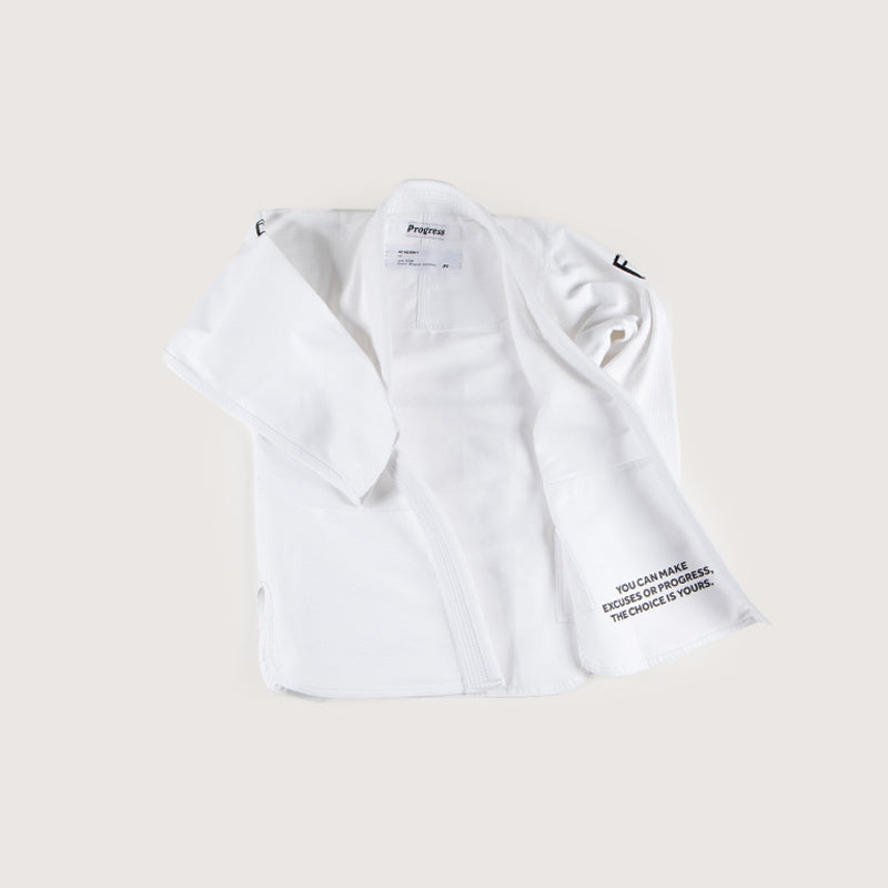 Kimono BJJ (GI) Fortschritt der Frauenakademie - White -White Belt enthalten