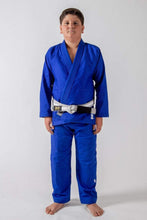 Carregar imagem no visualizador da galeria, Kimono BJJ (Gi) Kingz Kid´s The One Azul con cinturón blanco
