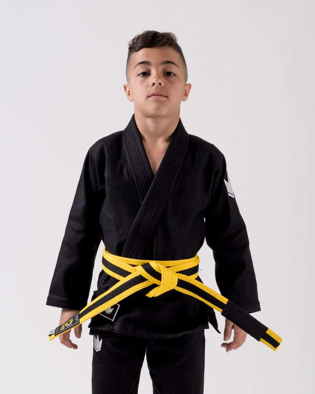Kimono BJJ (gi) Kingz Kid's Kore Black com faixa branca