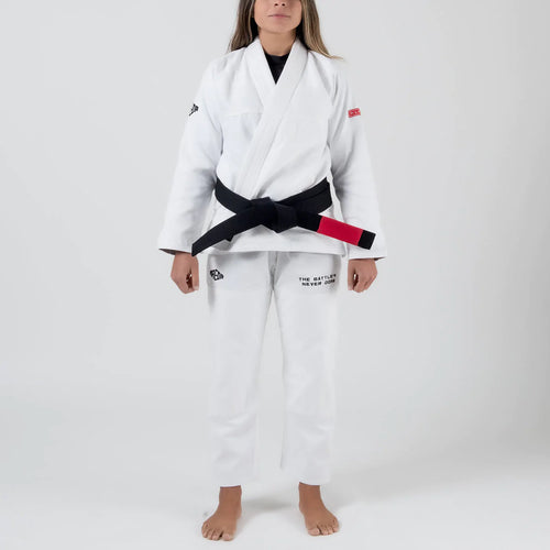 Kimono Maeda Red Label 3.0 feminino Branco BJJ (Gi) - FAIXA BRANCA INCLUIDA