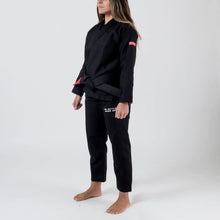 Charger l&#39;image dans la galerie, Kimono BJJ (Gi) Maeda Red Label 3.0 negro para mujer - CINTURÓN BLANCO INCLUIDO
