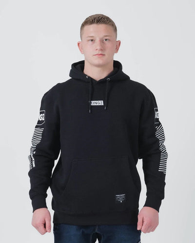 Kingz Slant Bar Pullover Hoodie- Black