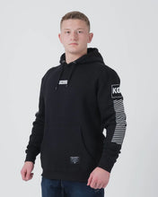 Load image into Gallery viewer, Kingz Slant Bar Pullover Hoodie- Black
