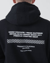 Carregar imagem no visualizador da galeria, Kingz Slant Bar Pullover Hoodie- Black
