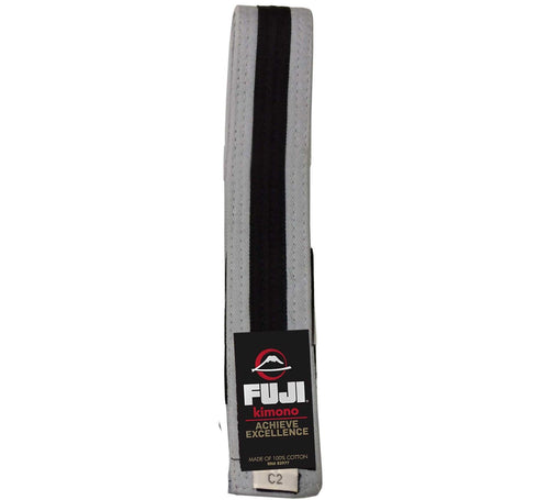 BJJI Children Bji Belts - Gray -Negro