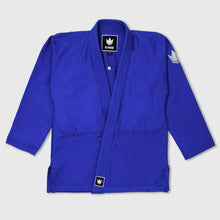 Cargar imagen en el visor de la galería, Kimono BJJ (Gi) Kingz Kid´s Kore Azul con cinturón blanco
