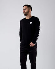 Lade das Bild in den Galerie-Viewer, Kingz Jiu Jitsu Squad L/S-Black T-Shirt
