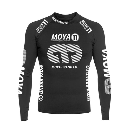 Rashguard Team Moya 22 Manga Larga - Negro