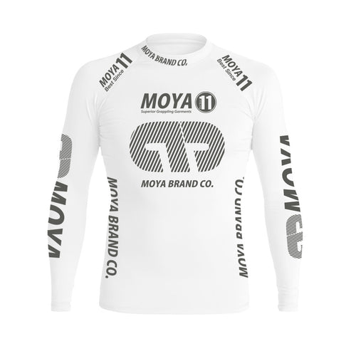 Rashguard Team Moya 22 Manga Larga - Blanco