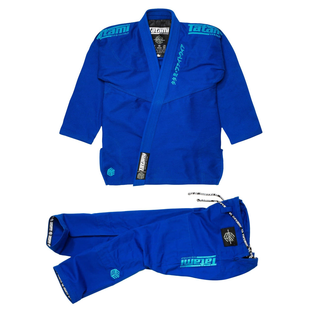 Kimono BJJ (GI) Tatami Black Label-Blue-Stil in Blau