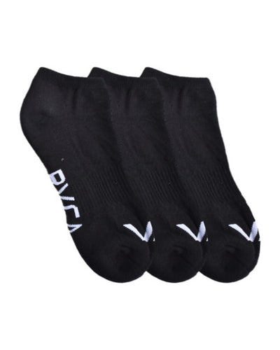 3 Pacote RVCA VA Sport Logo Super Non-Show- Preto