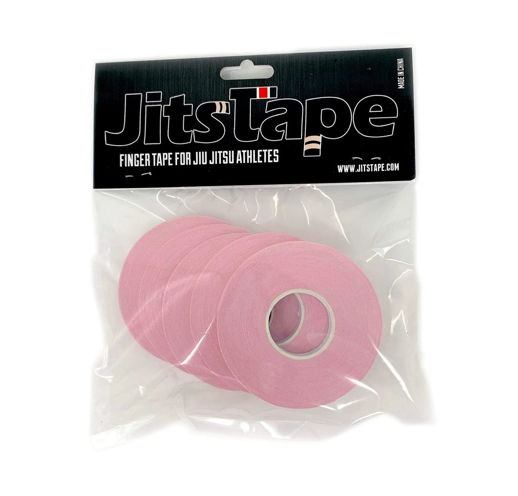 Cinta para Dedos JitsTape - 5 Rollos de 6,35 mm x 13,72 metros - ROSA