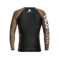 Load image into Gallery viewer, 2022 rashguard moskova training top-manga- brown black
