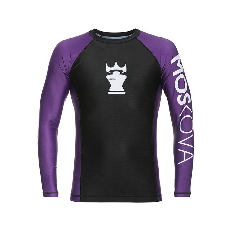 2022 Rashguard Moskova Training Top- Manga comprida- Preto Roxo