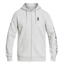 Lade das Bild in den Galerie-Viewer, Moskova Zip Hoodie-Grau-Schwarz
