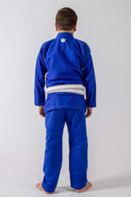 Carregar imagem no visualizador da galeria, Kimono BJJ (Gi) Kingz Kid´s The One Azul con cinturón blanco

