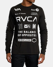 Carregar imagem no visualizador da galeria, RVCA de camiseta de manga comprida toda a marca- preto
