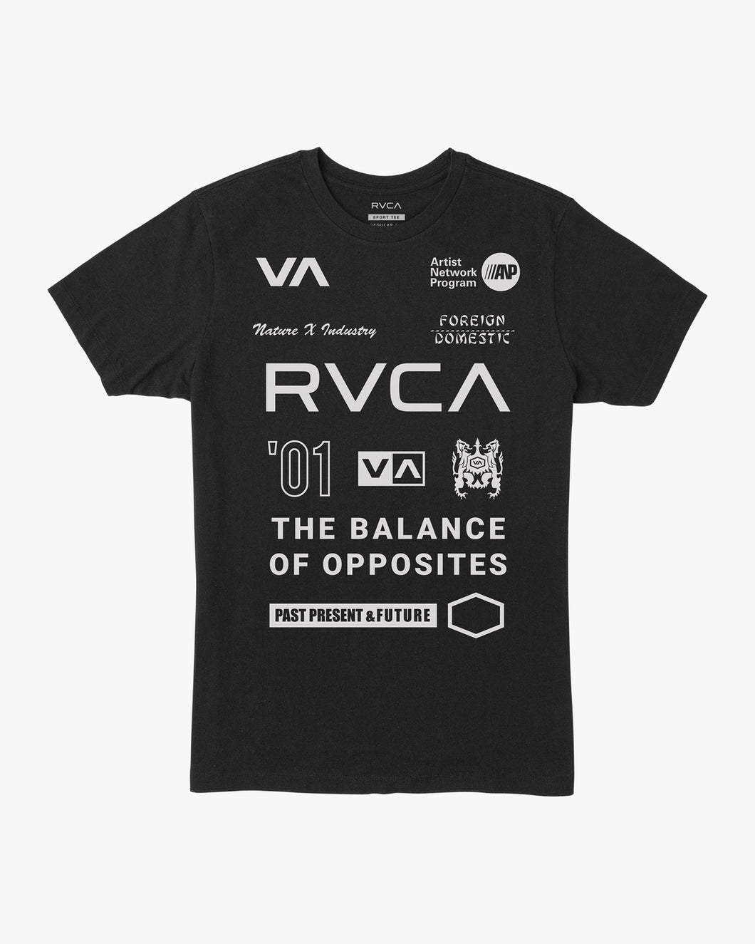T-shirt RVCA toute marque noire